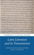 Cover: Latin Literature and its Transmission - Cambridge University Press