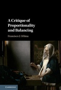 Cover: Critique of Proportionality and Balancing - Cambridge University Press