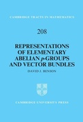 Cover: Representations of Elementary Abelian p-Groups and Vector Bundles - Cambridge University Press