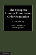 Cover: European Account Preservation Order Regulation - Cambridge University Press