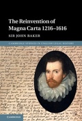Cover: Reinvention of Magna Carta 1216-1616 - Cambridge University Press