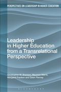Cover: Leadership in Higher Education from a Transrelational Perspective - Bloomsbury Academic