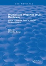 Cover: Structure and Properties of Cell Membrane Structure and Properties of Cell Membranes - CRC Press