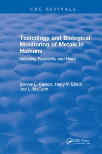 Abbildung von: Toxicology Biological Monitoring of Metals in Humans - CRC Press