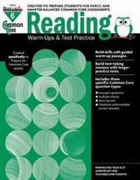 Enlarge image Cover: Common Core Reading: Warm-Ups and Test Practice Grade 6 Teacher Resource - Newmark Learning