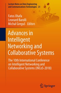 Enlarge image Cover: Advances in Intelligent Networking and Collaborative Systems - Springer