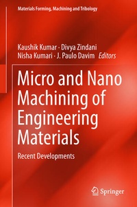 Enlarge image Cover: Micro and Nano Machining of Engineering Materials - Springer
