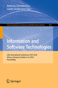 Abbildung von: Information and Software Technologies - Springer