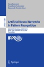 Cover: Artificial Neural Networks in Pattern Recognition - Springer