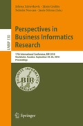 Cover: Perspectives in Business Informatics Research - Springer