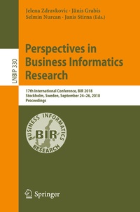 Enlarge image Cover: Perspectives in Business Informatics Research - Springer