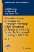 Cover: Information Systems Architecture and Technology: Proceedings of 39th International Conference on Information Systems Architecture and Technology - ISAT 2018 - Springer