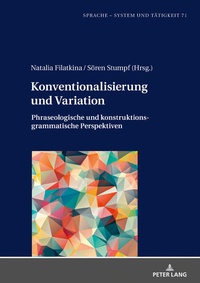 Abbildung von: Konventionalisierung und Variation - Peter Lang Verlag