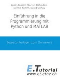 Enlarge image Cover: Programmieren mit Python und Matlab - BoD - Books on Demand