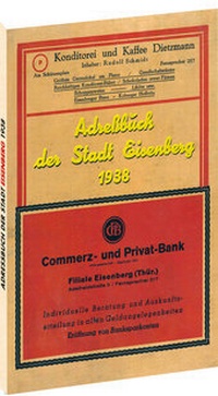 Abbildung von: Adressbuch der Stadt EISENBERG 1938 - Verlag Rockstuhl