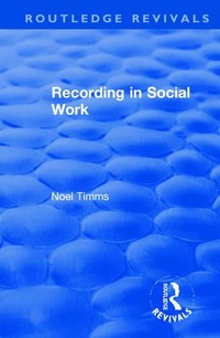 Enlarge image Cover: Recording in Social Work - Routledge
