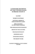 Cover: Landmark Decisions of the United States Supreme Court II - Excellent Books