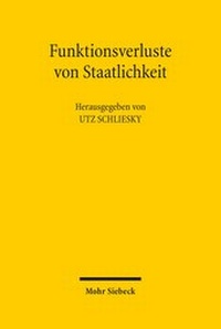 Abbildung von: Funktionsverluste von Staatlichkeit - Mohr Siebeck