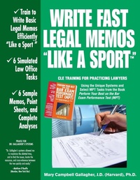 Enlarge image Cover: Write Fast Legal Memos "Like a Sport(TM)" - Barwrite Press