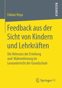 Abbildung von: Feedback aus der Sicht von Kindern und Lehrkräften - Springer VS