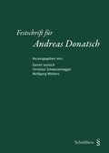 Cover: Festschrift f&uuml;r Andreas Donatsch - Schulthess Juristische Medien