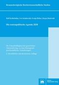 Cover: Die rentenpolitische Agenda 2030 - Berliner Wissenschafts-Verlag