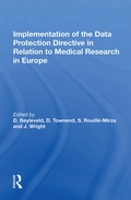 Cover: Implementation of the Data Protection Directive in Relation to Medical Research in Europe - Routledge