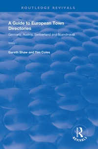 Enlarge image Cover: A Guide to European Town Directories - Routledge