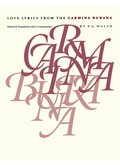 Cover: Love Lyrics from the Carmina Burana - The University of North Carolina Press
