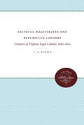 Cover: Faithful Magistrates and Republican Lawyers - The University of North Carolina Press