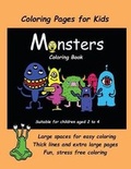 Cover: Coloring Pages for Kids (Monsters Coloring book) - Sketchbook, Sketch Pad, Art Book, Drawing Pape