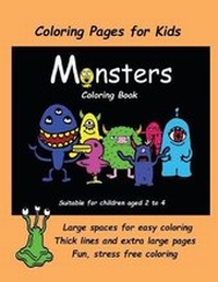Enlarge image Cover: Coloring Pages for Kids (Monsters Coloring book) - Sketchbook, Sketch Pad, Art Book, Drawing Pape
