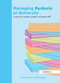 Cover: Managing Dyslexia at University - Routledge