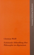 Cover: Einleitende Abhandlung &uuml;ber Philosophie im allgemeinen - frommann-holzboog