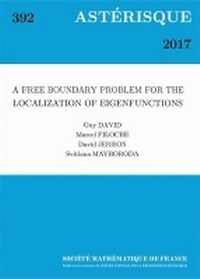 Enlarge image Cover: A Free Boundary Problem for the Localization of Eigenfunctions - Societe mathematique de France