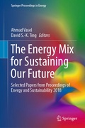 Cover: The Energy Mix for Sustaining Our Future - Springer