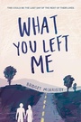 Cover: What You Left Me - Sourcebooks Fire