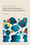 Cover: Experimental Research Methods in Sociolinguistics - Bloomsbury Academic