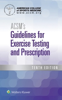 Abbildung von: ACSM's Guidelines for Exercise Testing and Prescription - WOLTERS KLUWER HEALTH