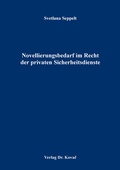 Bild: Novellierungsbedarf im Recht der privaten Sicherheitsdienste - Kovac, Dr. Verlag