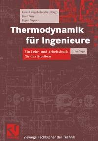 Bild vergrößern Bild: Thermodynamik für Ingenieure - Vieweg+Teubner Verlag