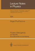 Cover: Fluides heterogenes et reactifs: ecoulements et transferts - Springer