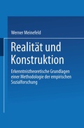 Cover: Realit&auml;t und Konstruktion - VS Verlag f&uuml;r Sozialwissenschaften