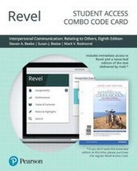 Enlarge image Cover: Revel for Interpersonal Communication - Pearson