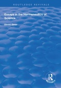 Cover: Essays in the Hermeneutics of Science - Routledge