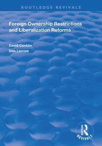 Enlarge image Cover: Foreign Ownership Restrictions and Liberalization Reforms - Routledge