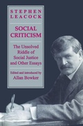 Cover: Social Criticism - University of Toronto Press