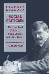 Enlarge image Cover: Social Criticism - University of Toronto Press