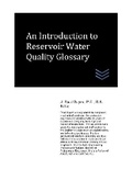 Cover: An Introduction to Reservoir Water Quality Glossary - Kindle Direct Publishing