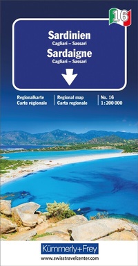 Abbildung von: Kümmerly+Frey Regional-Strassenkarte 16 Sardinien 1:200.000 - Hallwag Kümmerly+Frey
